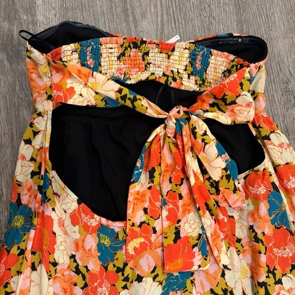 Free People Strapless Floral Maxi Dress Size Small - Picture 13 of 13